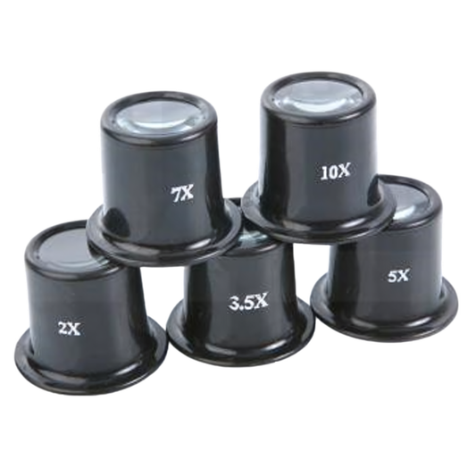 Augenlupenset, 5 teilig