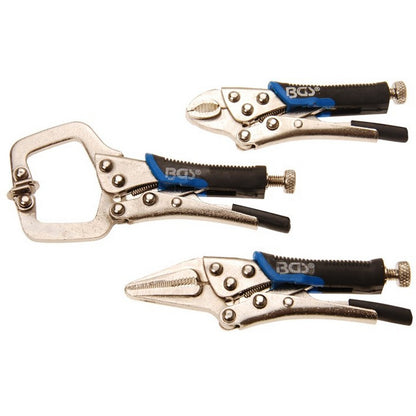 BGS 4499 Mini-Gripzangenset 3-teilig – Gesamtansicht