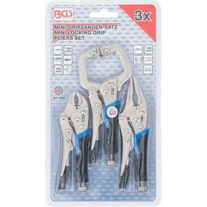 BGS 4499 Mini-Gripzangenset 3-teilig in Originalverpackung