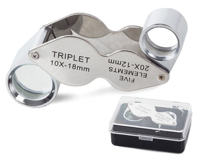 Klappbare Juwelierlupe 10x/20x – Produktansicht